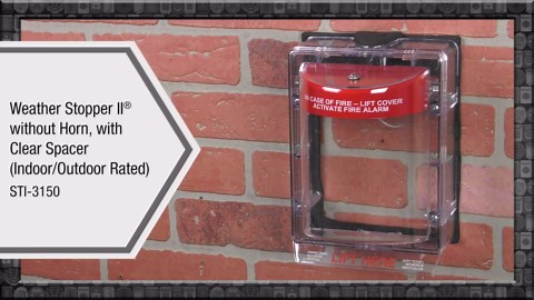 Safety Technology International, Inc. STI-3150 Weather Stopper without Horn with Clear Spacer, Protective Polycarbonate Cover