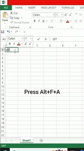 How To Use Subscript Option In MS Excel | #excel #microsoftoffice #trendingshorts #shorts #exceltips