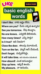 basic english words#EnglishWords #LearnEnglish #BasicEnglish