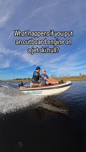 1.4K views · 3.6K reactions | I built a tiny speed boat from a salvaged jet ski hull. #boating #boat #waverunner #jetski | Joe Oceanside | Facebook