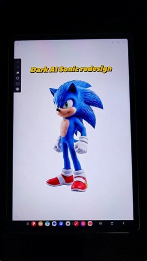 Sonic becomes AI Dark Sonic with a powerful new look and an epic glider! ⚡🖤