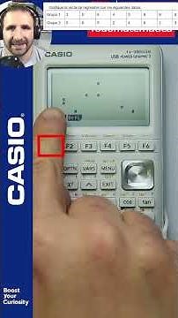 Graphing the regression line using the Casio fx-9860GIII calculator. IB Mathematics