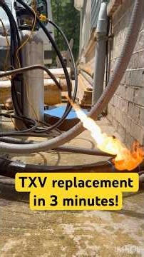 TXV Change Out in 3 Minutes! Diagnosing & Repairing a Restricted TXV #hvac #hvaclife
