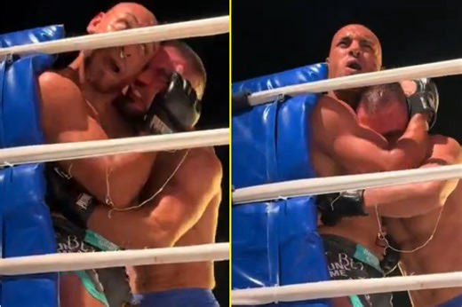 Shocking footage of ‘brutal and horrific’ moment fighter bites off opponent’s ear like Mike Tyson