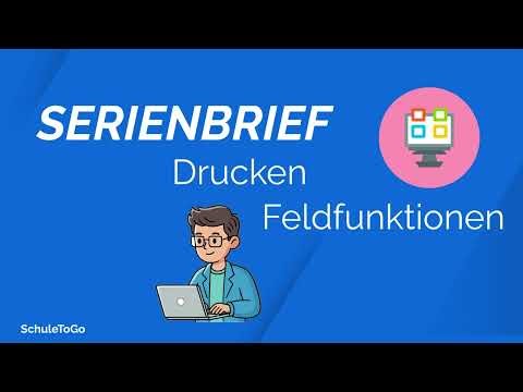 Serienbrief Word Drucken von Feldfunktionen