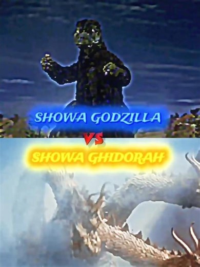 Showa godzilla vs showa ツ ghidorah #godzilla #ghidorah