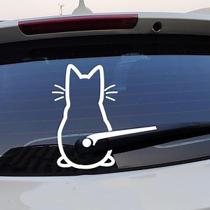 Cat Sticker for Rear Window | Rear Window Wiper | Sticker | Cat Tail | Cartoon Cat | Car | Auto | Rear Window | Cat - Etsy Canada