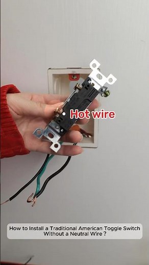 Without neutral wire: toggle switch installation tutorial #zigbee #diy #electrician #toggleswitch