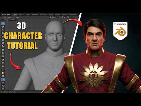 Blender Character Creation Tutorial | Make Any 3D Character Step by Step