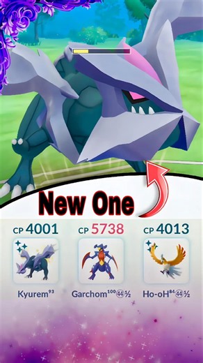 Shiny Kyurem ❄️ VS Palkia 🌊 in #pokemongo #megapokemon #shinypokemon #megapokemon