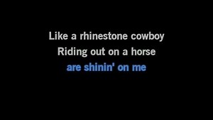 Karaoke Rhinestone Cowboy - Bruce Springsteen - CDG, MP4, KFN - Karaoke Version