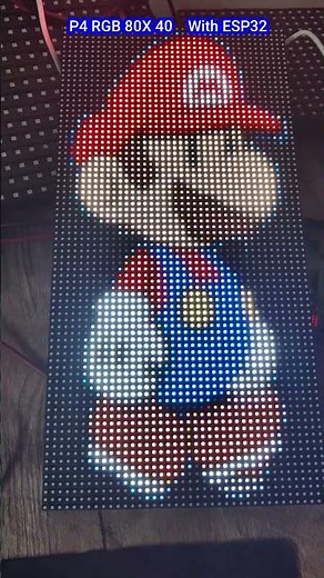 🔥Smooth HUB75 graphics powered by ESP32 I2S DMA 🎞️ ESP32 + P4 RGB 80x40 LED Matrix Animation 3