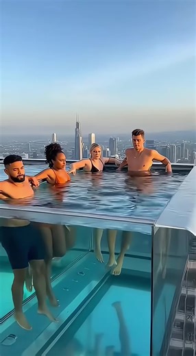 Dramatic Glass Waterpool Collapse Video