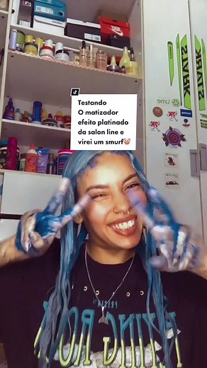 Testando a Máscara Matizadora Roxa da Salon Line
