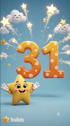 Learn Number 31 ⭐ Counting for Kids #shorts | Ten44 Kids