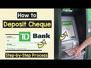 Deposit Cheque TD Bank ATM | TD Green Machine Cashing cheque | Redeem TD cheque offline at TD ATM