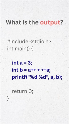 Guess the Output 😎 | Tricky C Programming Question #shortsbeta