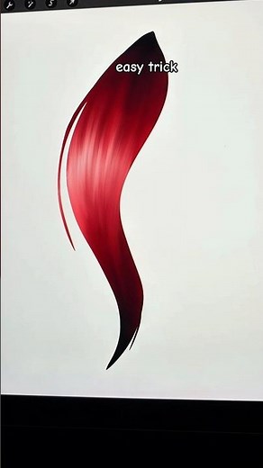 draw hair super easily in procreate #shorts #procreate #hairsdrawing #easytrick #new