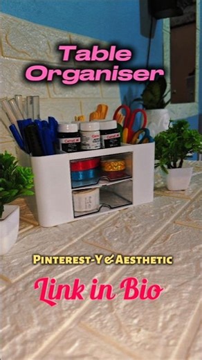 ASMR Desk Setup 🎧 Organizing with the Cutest Aesthetic Organizer! #trending #viral #gadgets #useful