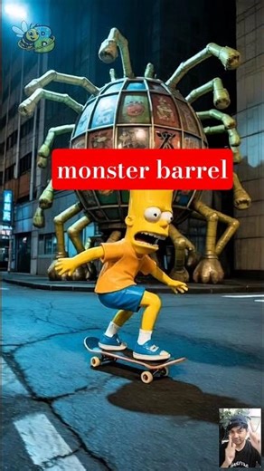 Monster Barrel. #simpsons #monster #horror #thesimpsons #anomaly