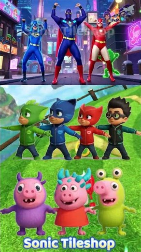 Pj Masks Connor 🆚 Gekko 🆚 Owlette 🆚 George Pig - Coffin Dance