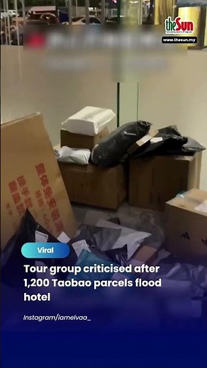 Tour group criticised after 1,200 Taobao parcels flood hotel
