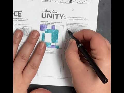 Unity: Principles of Design Workshett