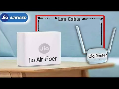 Jio Air Fiber Router से कोई भी Router को जोड़े I how to connect jio airfiber router with old router