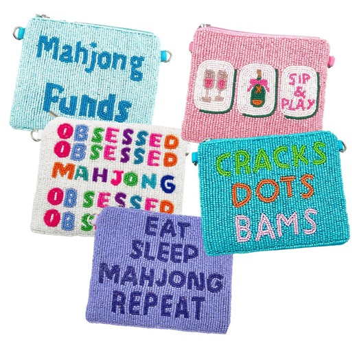 Mahjong Bag Beaded Pouch Custom Mahjong Accessory - Etsy