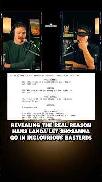 Revealing why Hans Landa let Shosanna go in INGLOURIOUS BASTERDS