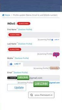 Update email or Mobile on DG Shipping and DGS eLearning