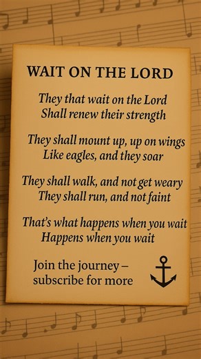 WAIT ON THE LORD. #christianencouragement #faithjourney
