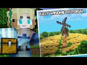 How to Build an EASY Medieval Windmill in Minecraft!