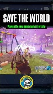 Playing the new game mode in Fortnite, Save the World.