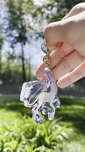 The Last Unicorn Keychain Acrylic Charm 3" Double-sided - Etsy