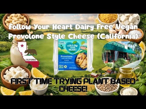 Follow Your Heart Dairy Free Vegan Provolone Cheese (California) 1st Time Trying Plant Based Cheese