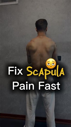 4 Simple Wall Exercises to Release Scapula Pain (Shoulder Blade Relief) ♻️😎@M‪@MiladRahimifit‬