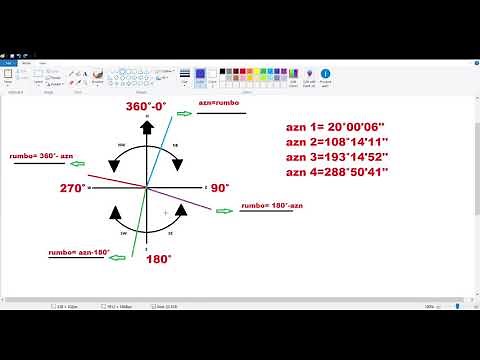 Convertir de azimutes a rumbos