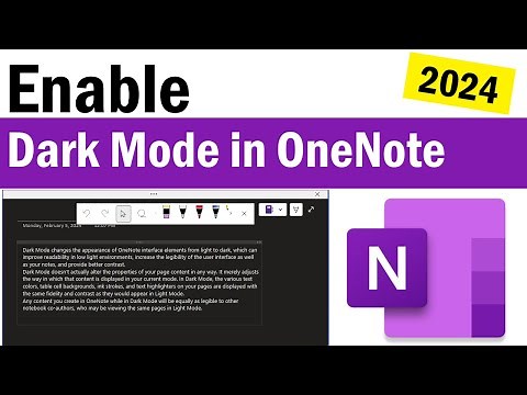How to Turn On Dark Mode on OneNote | How to Enable Dark Mode in OneNote | Dark Mode for OneNote