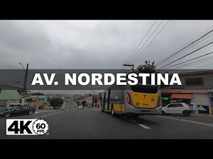 [4K60fps] Driving Av Nordestina Sao Paulo Brazil -MT4K-