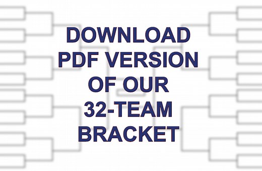 32-Team Bracket: Single Elimination, Printable Tournament Bracket (2019)