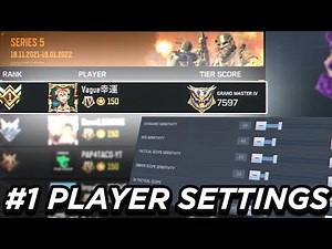 #1 rank player best settings + HUD (& Setups) season 10 codm