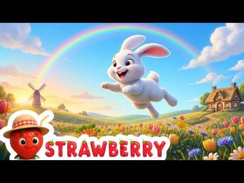 Little Rabbit Nursery Rhyme | Cute Bunny Song for Kids with 3D Animation