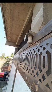 Sliding gate lock 🔒|| shutter Patti with laser cutting sliding gate design #gatedesgin #gate #slidinggate | Chinnmay Fabrication