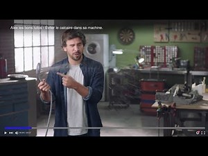 Calgon "Alex les bons tutos - éviter le calcaire dans sa machine" Publicité 0:30
