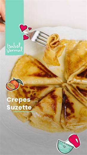 Isabel Vermal on Instagram: "Crepe Suzette: un toque de sofisticación con sabor a naranja que te va a encantar! Crepe Suzette Masa de crepes Ingredientes 3 uni Huevos 30 gr Azúcar blanca común 1 pizca/ ¼ tsp Sal 400 ml Leche 200 gr Harina 0000 (o la más refinada y sin leudante que consigas) 50 gr Manteca/ mantequilla sin sal c/n Manteca clarificada Salsa Ingredientes 1 uni Ralladura de naranja 1 uni Jugo de naranja 70 gr Azúcar blanca común 40 gr Manteca/ mantequilla sin sal Armado Ingredientes 