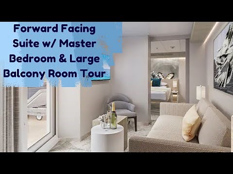 NCL Norwegian Prima Forward Facing Suite with Master Bedroom & Large Balcony Room Tour Rm 12704