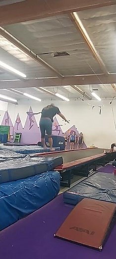 Round-off Back Handspring Back Tuck 10 18 25 #adultgymnastics #flip #gymnastics #gymnast #tumbltrak