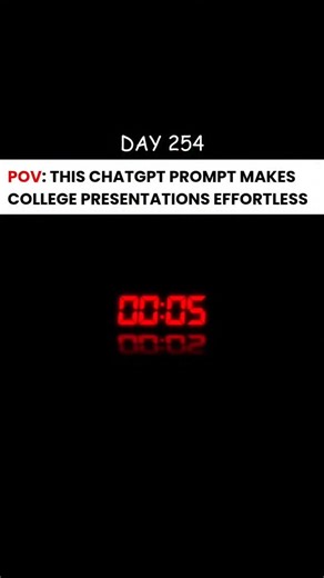 Prompt Pocket | Chatgpt Prompts on Instagram: "📌 Save this before your next PPT submission day 😮‍💨 👇 Prompt: “You’re my presentation coach. Create a structured PPT outline for [topic] including key slides, bullet points, visuals, and a strong conclusion to impress my professor.” 👇 #chatgptprompt #chatgptprompts #promptengineering #chatgpt4 #openai #prompts #prompt #chatgpt #ai #presentationtips #collegelife"