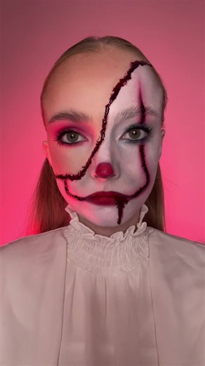Creative Pennywise Halloween Makeup Tutorial